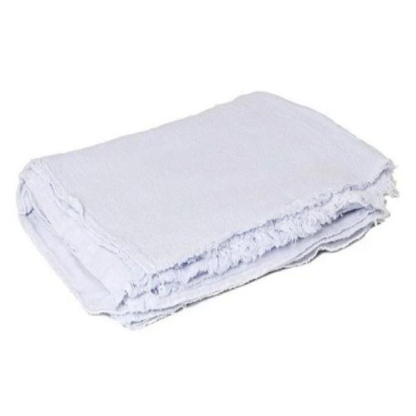 Imagem de Kit 9 panos de chão saco branco absorção rápida resistente