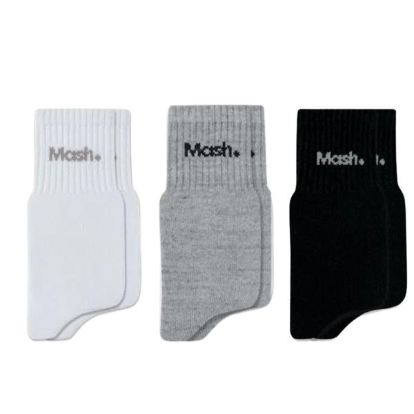 Imagem de Kit 9 Pares Meias Mash Unissex Adulto Cano Médio Algodão Cotton