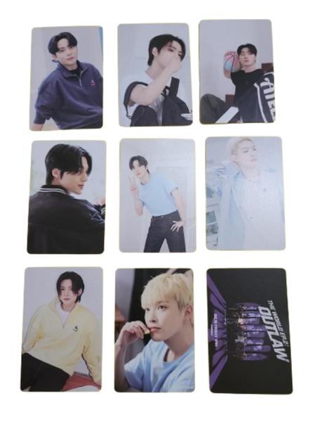 Imagem de Kit 9 Photocards Ateez Idol Kpop Colecionáveis Dupla Face (8x5cm)