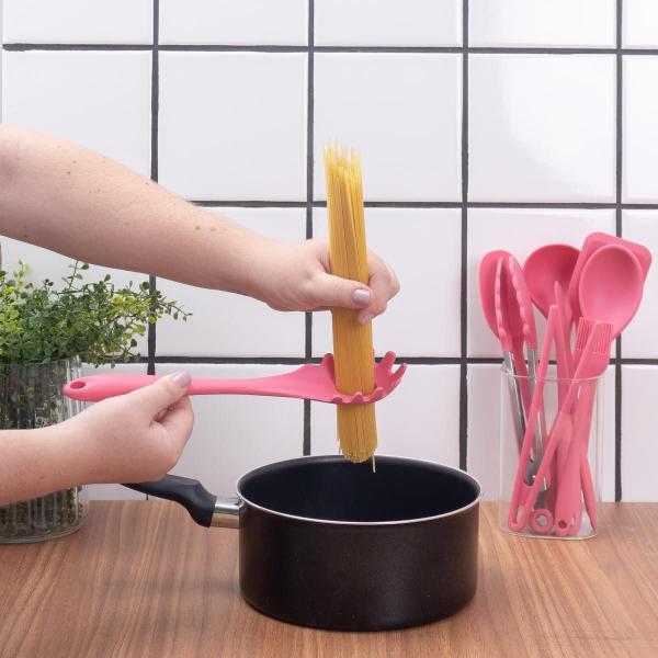 Imagem de Kit 9 Utensílios Cozinha Silicone Completo Multiuso - Oikos