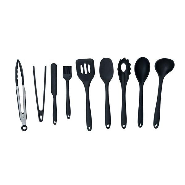 Imagem de Kit 9 utensílios de cozinha de silicone completo multiuso - Oikos