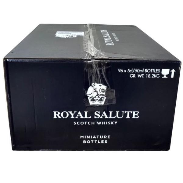 Imagem de Kit 96 Unidades Royal Salute 21 anos Azul 50ml miniatura