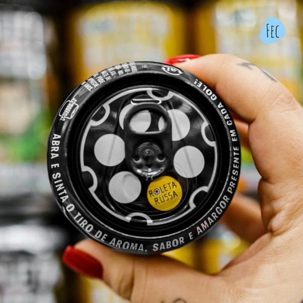 Kit 9un Cerveja Roleta Russa Easy IPA Sem Álcool Sem Glúten 350ml