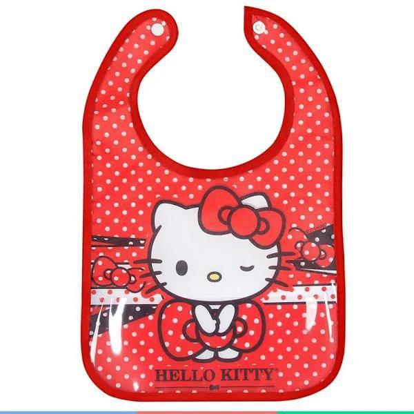 Kit A Hora Da Papinha Hello Kitty Com Babador - Baby Go Imagem de Kit A Hora Da Papinha Hello Kitty Com Babador - Baby Go