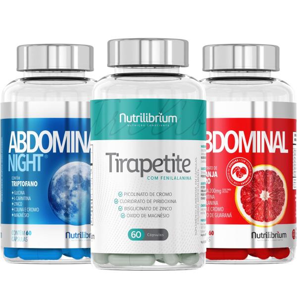 Imagem de Kit Abdominal Dia e Noite 120 Caps + Tirapetite 60 Caps Nutrilibrium