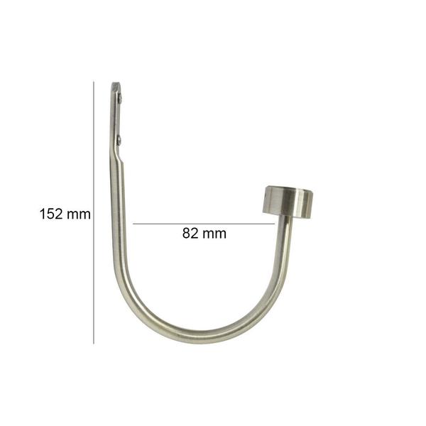 Imagem de Kit Abraçadeira De Cortina Ouro Velho Com Ponteira Steel 28mm Par