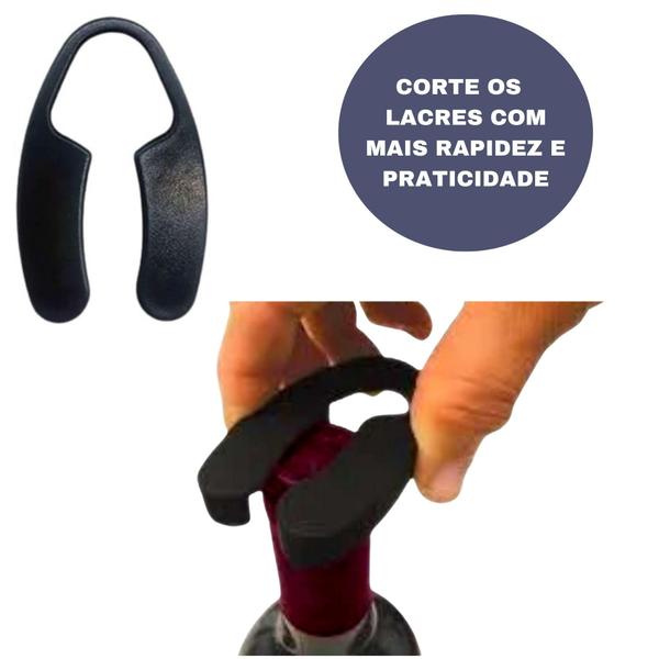 Imagem de Kit Abridor Vinhos E Garrafas 4 Peças Abridor Saca Rolhas