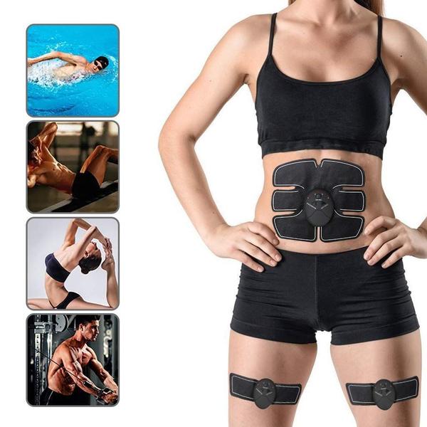 Imagem de Kit Abs Pro Abdômen Braço Perna Tonificador Muscular Fit Definidor Cinto Estimulador Elétrico Smart Fitness Redutor