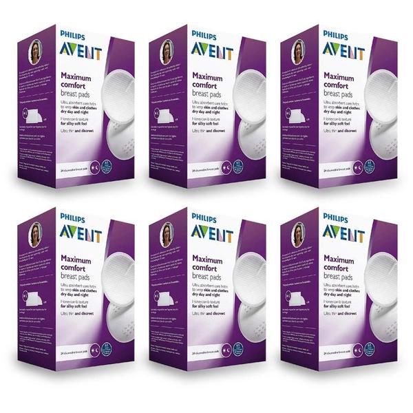 Kit Absorvente Descartável Para Seios Philips Avent 6 Cx Imagem de Kit Absorvente Descartável Para Seios Philips Avent 6 Cx