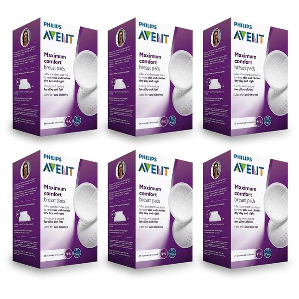 Kit Absorvente Descartável Para Seios Philips Avent 6 Cx Imagem de Kit Absorvente Descartável Para Seios Philips Avent 6 Cx