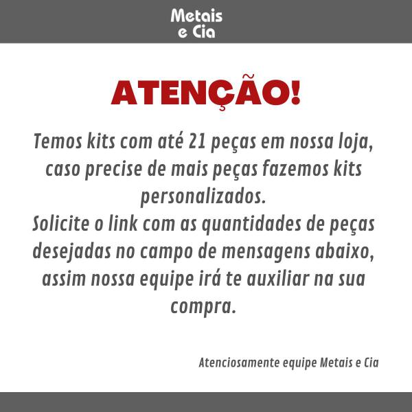 Kit Acabamento 4 Peças Registro Metal Link Tipo Deca 3/4 - Metais e Cia Imagem de Kit Acabamento 4 Peças Registro Metal Link Tipo Deca 3/4
