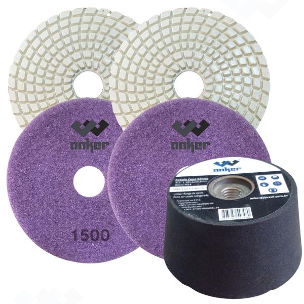 Kit Acabamento 45 Graus Porcelanato 1 Rebolo 2 Lixas 1500 - Anker Imagem de Kit Acabamento 45 Graus Porcelanato 1 Rebolo 2 Lixas 1500