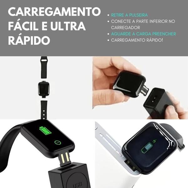 Imagem de Kit Academia Completo: Garrafa Térmica 500ml, Fone Bluetooth e Relógio Smart Digital para Homens e Mulheres!