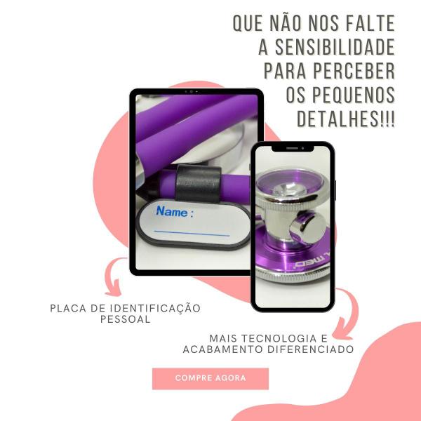 Imagem de Kit Academico Enfermagem Esfigmomanometro Aparelho de Pressao Estetoscopio Multi Necessaire Estampada Estagio PAMED