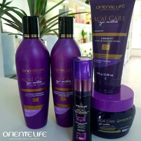 Imagem de Kit Açaí Care 1 Shampoo 2L 1 Defrizante 1L Oriente Life