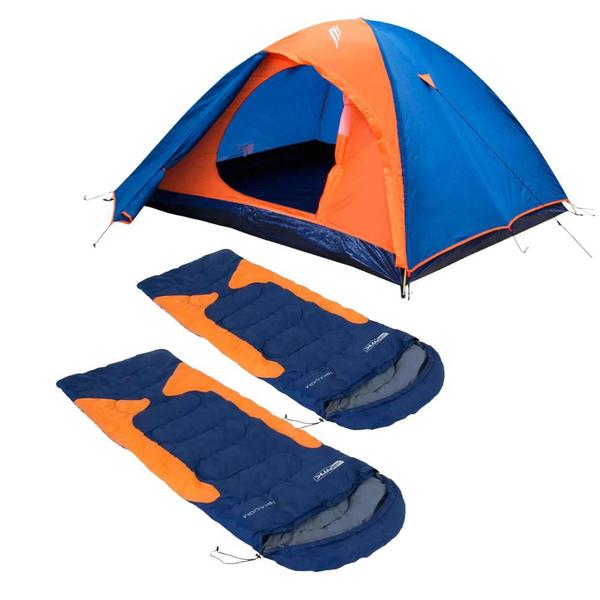 Imagem de Kit Acampamento Barraca Falcon 3P NTK +2 Saco Dormir Freedom