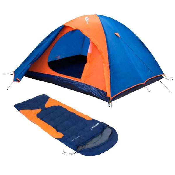 Imagem de Kit Acampamento Barraca Falcon 3P NTK + Saco Dormir Freedom