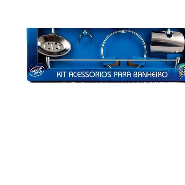 Imagem de Kit Aces.P/Wc Hidrolar Inox  5Pc