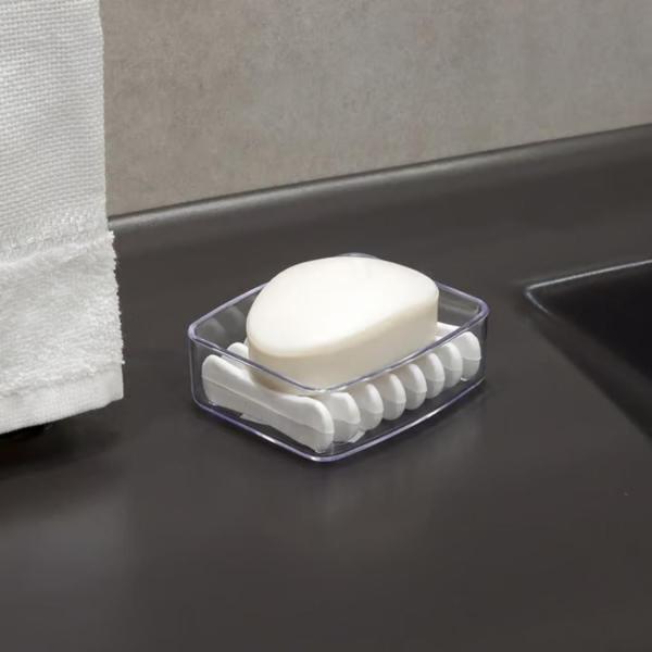 Kit Acessório Banheiro Lavabo 3Pc Splash Coza - Cinza - Coza/Brinox Imagem de Kit Acessório Banheiro Lavabo 3Pc Splash Coza - Cinza