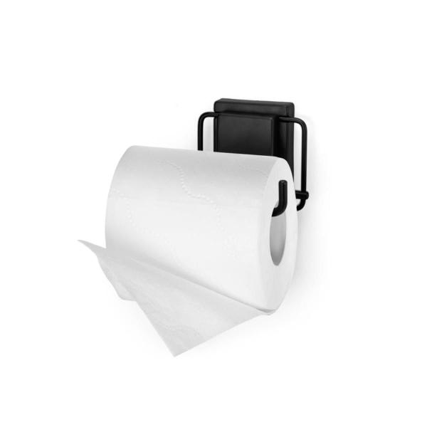 Kit Acessórios 4 Peças Banheiro Papeleira Higiênico Gancho Toalha Aço Preto Fixação Ventosa Arthi Imagem de Kit Acessórios 4 Peças Banheiro Papeleira Higiênico Gancho Toalha Aço Preto Fixação Ventosa Arthi