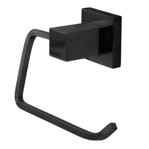 Imagem de Kit acessorios banheiro black moderno 3 peças preto fosco