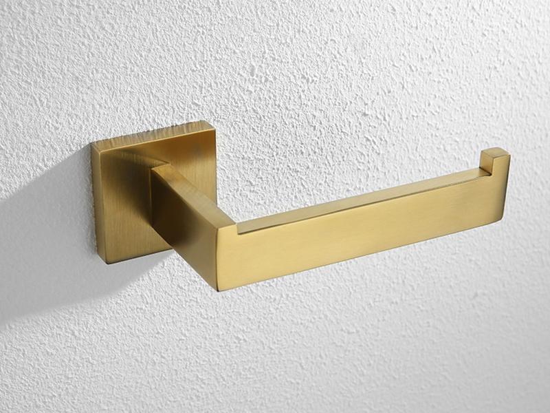 Imagem de kit acessórios p/banheiro + toalheiro Em Aço Inoxidável 304 ouro escovado 60cm