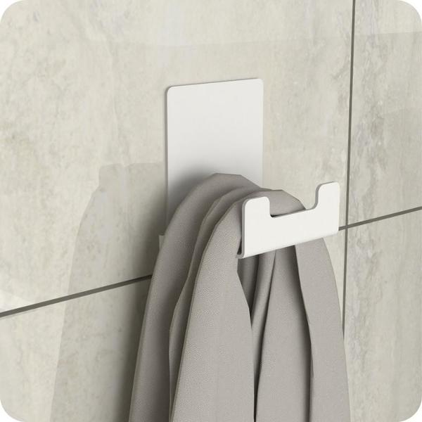 Imagem de Kit Acessórios Para Banheiro Com Adesivo 6 Peças Branco ELG
