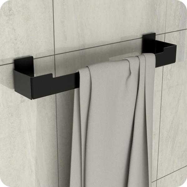 Kit Acessórios Para Banheiro Preto Adesivo 4pçs ELG - MetalCromo Imagem de Kit Acessórios Para Banheiro Preto Adesivo 4pçs ELG