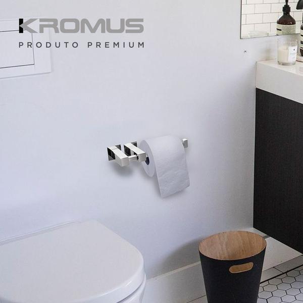 Imagem de Kit Acessórios para Banheiros 4 peças inox - Kromus KITQD4