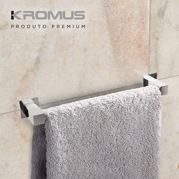Imagem de Kit Acessórios para Banheiros 4 peças inox - Kromus KITQD4