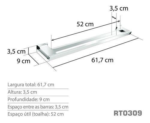 Imagem de Kit Acessórios Para Banheiros 5 Peças Inox - Kromus Kitrt5a