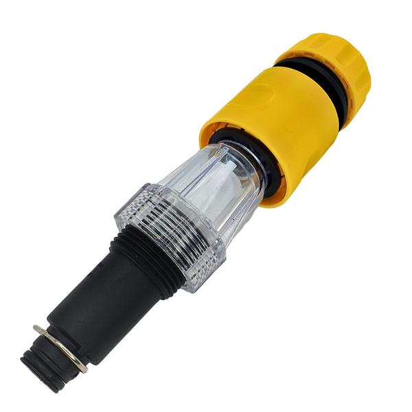 Imagem de Kit Adaptador com Conector e Engate Rápido Amarelo Compatível com Lavajato Intech Machine Nevada