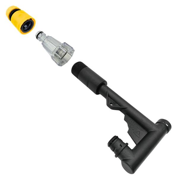 Imagem de Kit Adaptador com Conector Filtro e Engate Amarelo Compatível com Lavajato Vonder LAV2000