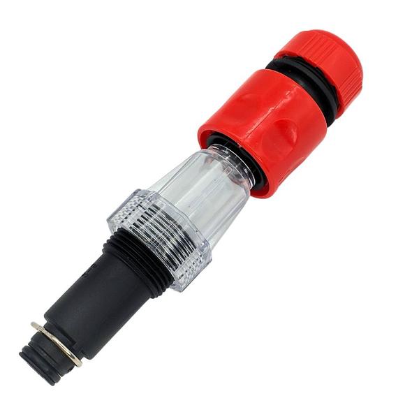 Imagem de Kit Adaptador com Filtro e Engate Rápido Vermelho Compatível com Lavajato Black&Decker PW1370