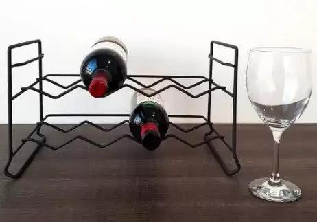 Imagem de Kit Adega Vinhos Suporte Porta Taças Rack Garrafas 2 Peças