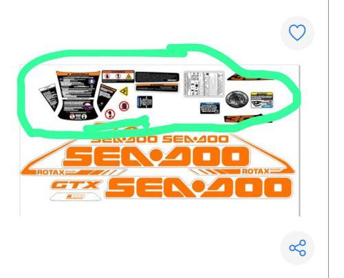 Imagem de Kit Adesivo Advertência Seadoo Gtx 170 2022