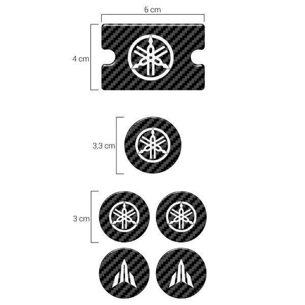 Kit Adesivo Alto Relevo Yamaha MT-07 Freio/Radiador Carbono - SPORTINOX Imagem de Kit Adesivo Alto Relevo Yamaha MT-07 Freio/Radiador Carbono