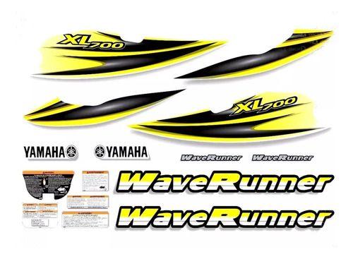 Imagem de Kit Adesivo Compatível Jet Ski Yamaha Xl 700 Amarela