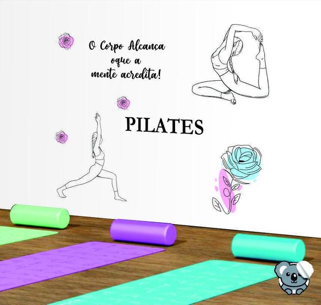 Imagem de Kit Adesivo Decorativo De Parede Studio Pilates E Yoga