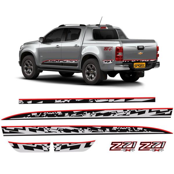 Kit Adesivo Faixa Lateral Compatível Chevrolet S10 Z71 2022 - SPORTINOX Imagem de Kit Adesivo Faixa Lateral Compatível Chevrolet S10 Z71 2022