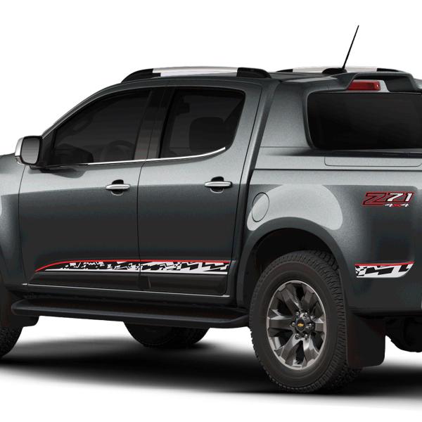 Kit Adesivo Faixa Lateral Compatível Chevrolet S10 Z71 2022 - SPORTINOX Imagem de Kit Adesivo Faixa Lateral Compatível Chevrolet S10 Z71 2022