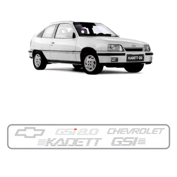 Imagem de Kit Adesivo Lateral Kadett Gsi 1996 A 1998 4 Peças Prata