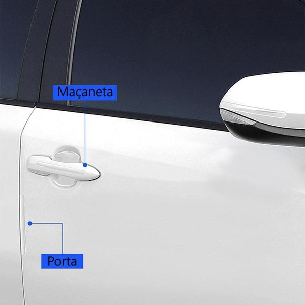 Kit Adesivo Protetor Maçaneta Automotivo Transparente Forte - Veon Imagem de Kit Adesivo Protetor Maçaneta Automotivo Transparente Forte