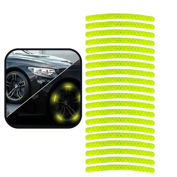 Kit Adesivo Refletivo Tuning Personalização Roda Universal - ESTILO BR Imagem de Kit Adesivo Refletivo Tuning Personalização Roda Universal