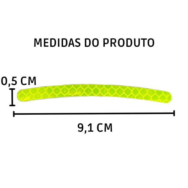 Imagem de Kit Adesivo Refletivo Tuning Personalização Roda Universal