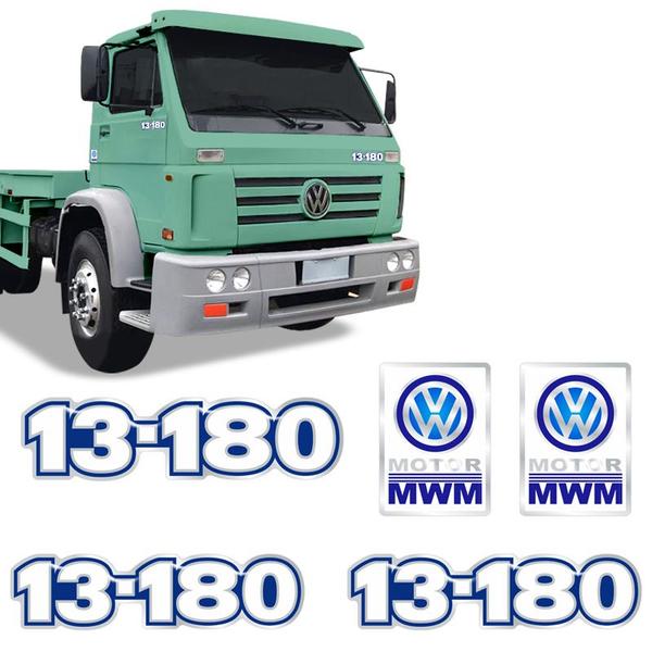 Imagem de Kit Adesivos 13-180 Emblemas Caminhão Mwm Volkswagen