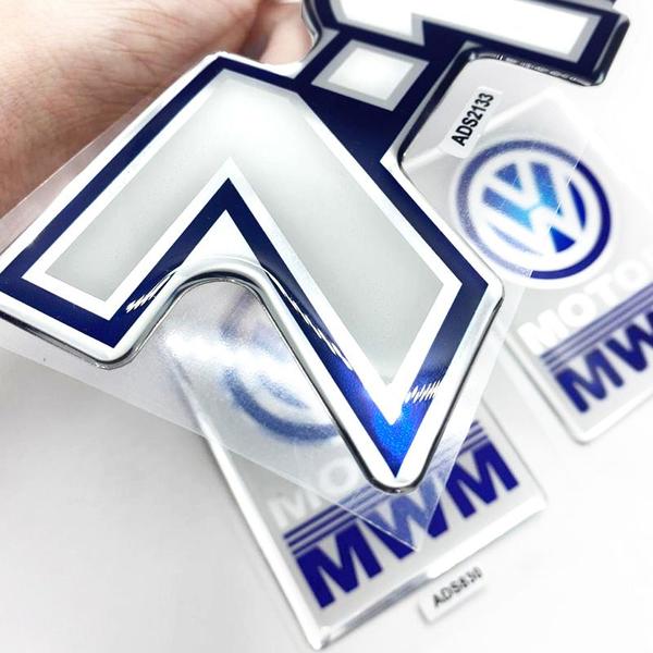 Imagem de Kit Adesivos 7-110 Emblemas Caminhão Volkswagen Mwm