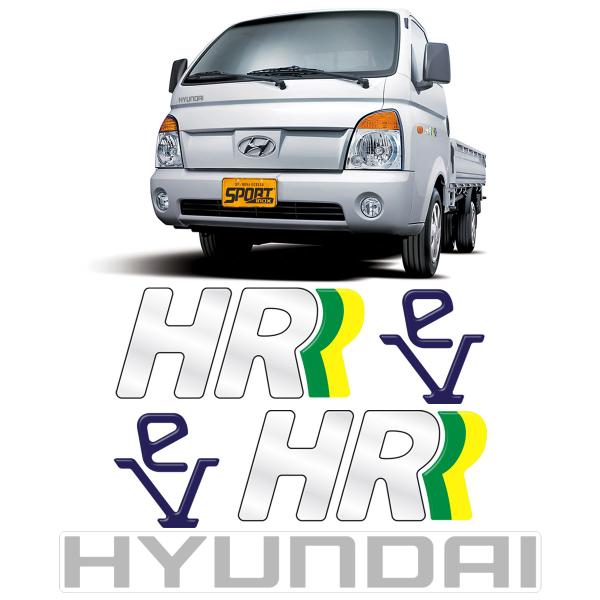 Imagem de Kit Adesivos Caminhão Hyundai Hr Ev Capô + Lateral Resinado