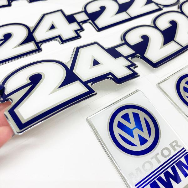 Imagem de Kit Adesivos Caminhão Vw 24-220 Emblemas Resinados Genérico