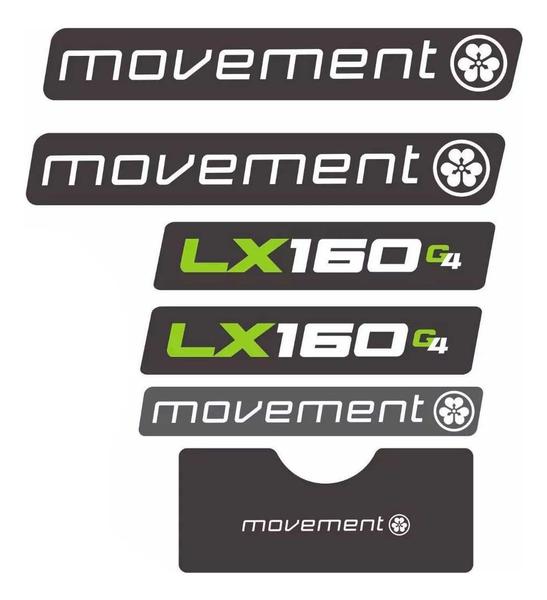 Imagem de Kit Adesivos Esteira Movement Lx 160 G4-  1 Kit